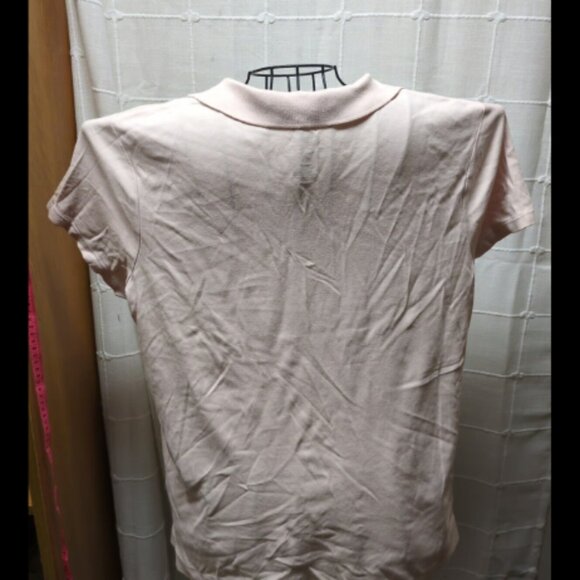 Croft & Barrow Womens XXL Shirt Pink Cotton Collared Short Sleeve - Picture 2 of 3